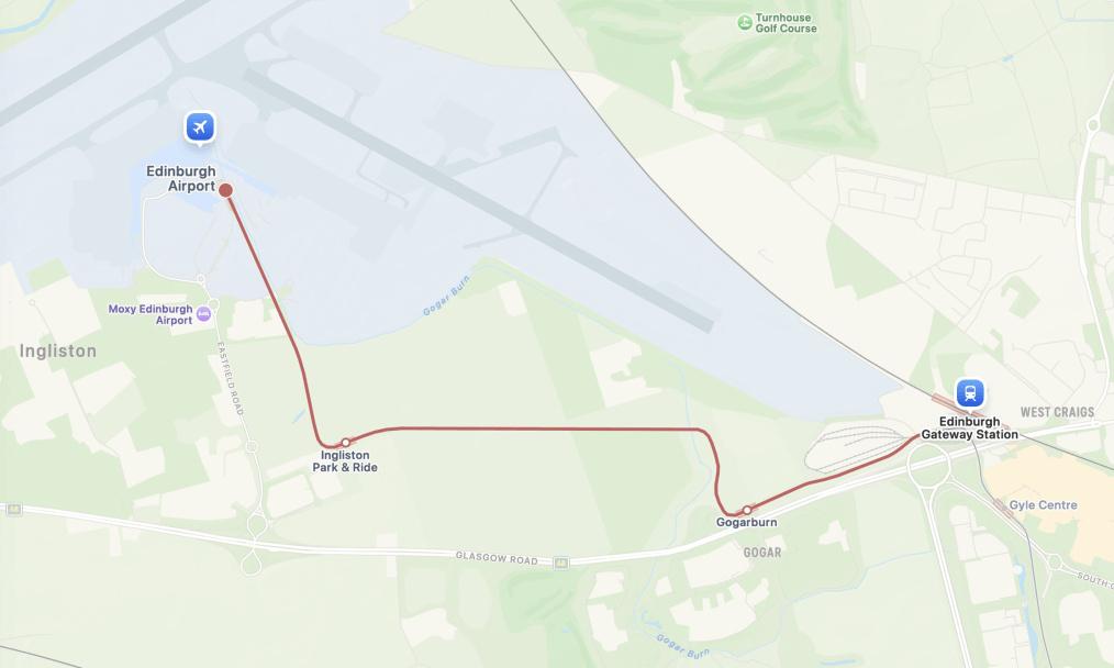 Tram to Edinbugh Gateway